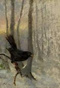 unknow artist Bird on a Three Branch painting